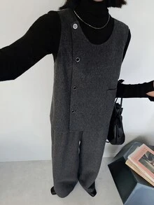 FRIFUL Women's Bowknot Decor Top And Long Pants Casual Daily 2 Pieces Set - Grey - View 9