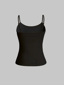 SHEIN EZwear 3件組女款背心與細肩帶上衣 - 彩色 - 查看 9