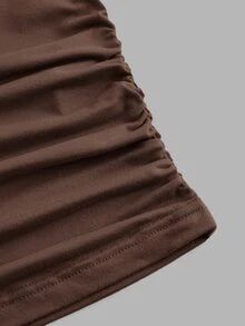SHEIN EZwear 3件組女款素色圓領長袖休閒T恤 - 彩色 - 查看 8