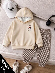 Infant Toddler Hooded Casual Comfortable Sweatshirt - Multicolor - View 4