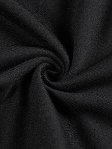 SHEIN EZwear 3件組女款純色圓領長袖休閒百搭T恤 - 黑色 - 查看 4