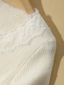 DAZY Women's Solid Color Casual Versatile Daily Long Sleeve Sweater - Beige - View 2