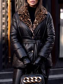 Yalmera Women's Vintage Pocket Long Sleeve Winter Fashion Coat - Black - View 4