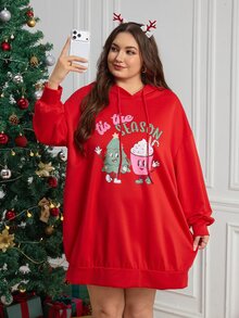 SHEIN CURVE+ كنزة هالوين بياقة مستديرة مقاس كبير - متعدد الألوان - مشاهدة 6
