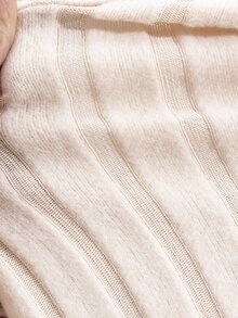 Moonlight&Mama Maternity Ribbed Long Sleeve Top And Adjustable Waist Pants Loungewear Set - Khaki - View 7