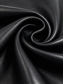 GlowEve CURVE 女款時尚優雅彈性腰隱藏拉鍊抓皺緊身開衩裙，適合日常通勤、約會與派對穿著，秋季款 - 黑色 - 查看 6
