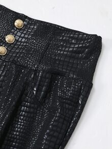 Editum Women's Casual Versatile Daily Wear Long Pants - Black - View 11