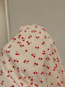 Napfluff Women's Cherry Print Long Pajama Pants, Bow Decor, All Season Wear, Comfortable Sleepwear - Apricot - View 7