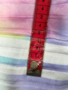青少年女孩紮染蝴蝶結裝飾羅紋針織長袖衛衣與寬腿褲2件套休閒舒適套裝，適合秋冬 - 彩色 - 查看 8