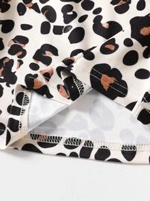 SHEIN 青少年女孩 2件組韓版露肩短袖上衣，前開衩高背設計，適合返校、夏季休閒穿著 - 棕色 - 查看 5