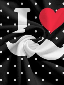 ROMWE Y2K Korean Style Heart Slogan Cute Graphic Print Camisole Tank Top For Women - Black - View 3