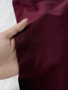 Tseoso 95%棉休閒極簡風女款方領T恤4件套，適合春、秋、冬穿著 - 彩色 - 查看 8