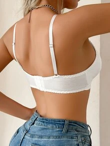 Moonlight&Mama Maternity Simple Versatile Nursing Bra - White - View 2