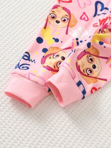 Cozy Pixies | PAW Patrol 女童可愛舒適百搭卡通印花長袖上衣與長褲套裝，修身睡衣套裝 - 彩色 - 查看 6