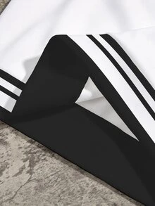 Daypath Men's Classic Casual Minimalist Black & White Colorblock H Logo Hoodie Set, Includes Hoodie And Drawstring Pants. Suitable For Daily Wear And Gatherings - Multicolor - View 4
