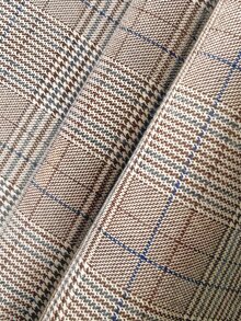 Linhara CURVE Plus Size Woven Fashionable Check Pattern Autumn Women's One-Piece Pants - Brown - View 4