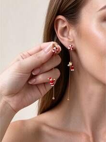 Livesso Women's Fashion Stud Earrings, Versatile For Daily Wear - Gold - View 2