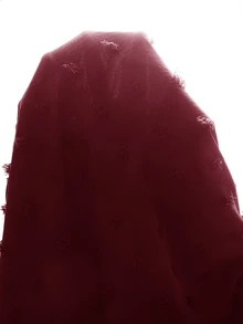 Rusticease 大尺碼女款純色休閒百搭日常穿著襯衫 秋季 - 酒紅色 - 查看 7