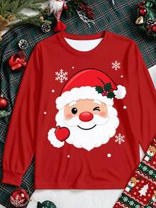 Manfinity Homme Men's Christmas Pattern Print Top And Pants Pajama Set For Home Wear - Multicolor - View 4
