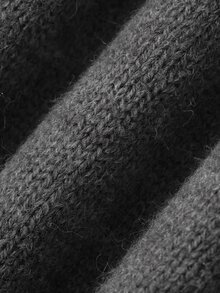 Dazy Kids Women's Round Neck Single-Breasted Lace Mesh Knit Cardigan - Grey - View 11