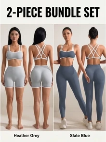 Velisys Velisys Seamless High Elasticity Women Sports Yoga Sets Fitness - Multicolor - View 1