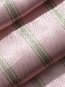 DAZY Women's Striped Double-Breasted Long Sleeve Top And Pants Pajama Set - Pink - View 7
