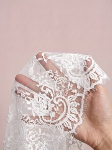 Freevana 女款蕾絲貝殼鈕扣透視襯衫 大尺碼 寬鬆優雅 日常街頭穿搭 通勤 婚禮賓客 晚餐 度假 夏季 秋季 黑色 - 白色 - 查看 8