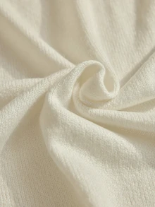CLARA VERO Cream Maxi Dress Cardigan Knit Set, Loose Fit, Weekend Gatherings, Sleeveless Maxi, Fluffy Knit - White - View 9