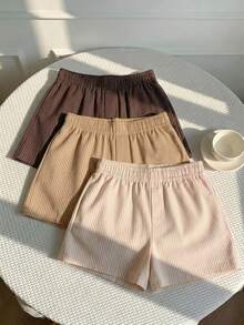 Comfortcana 女款休閒牛仔短褲 3 件組，適合日常穿著的多功能套裝 - 彩色 - 查看 2
