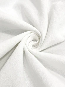 SHEIN LUNE Women's Minimalist Button-Down Versatile Shirt For Daily Wear - White - View 5