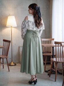 Bijouette Plus Size Autumn Elegant Colorblock Patchwork Floral Print Cold Shoulder Dress,Edition Black And White Patchwork Ink Print Dress French Elegant Ruff - Green - View 2
