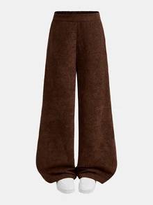 SHEIN Celana Panjang Longgar Korduroi Cokelat untuk Remaja Perempuan, Kasual, Serbaguna, dan Nyaman untuk Sehari-hari - Coklat - View 8