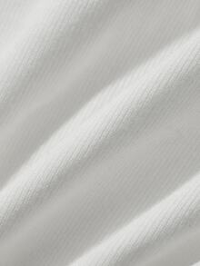 FRIFUL Women's Solid Color Casual Versatile Daily T-Shirt - White - View 9