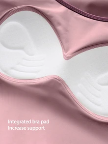 Fluxe Pink Polka Dot Ruffle Spaghetti Strap Bra Flare Pants Set, Built-In Pads, Soft, Stretchy, Breathable For Gym Yoga Pilates. Gymtok Elegant Casual Outfit - Pink - View 5