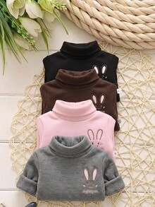 4PCS Young Girls T-Shirts - Multicolor - View 7