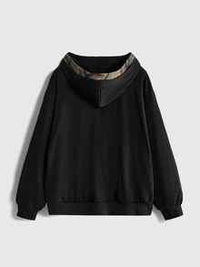 ROMWE Goth Plus Size Women's Cross Graphic Casual Everyday Sweatshirt - Black - View 2