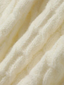 DAZY Setelan 2 Potong Wanita Gaya Korea: Sweater Lengan Panjang dan Celana Kasual Longgar - Putih - View 7