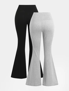SHEIN 2PCS Teen Girls Pants - Multicolor - View 8