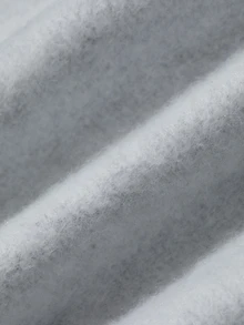 FRIFUL Sweatshirt Berkerudung Kasual Serbaguna untuk Pemakaian Sehari-hari Wanita Warna Polos - Grey - View 10