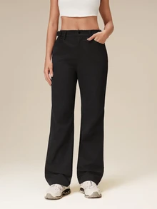 OutZeal Women Outdoor Pants Hiking Camping Water-Resistant Adjustable Waist Flared Leg - Black - View 4