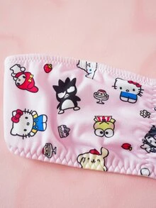 HELLO KITTY AND FRIENDS | SHEIN حمالة صدر بدون حمالات بطبعة كرتونية كاجوال للاستخدام اليومي للنساء - وردي - مشاهدة 11