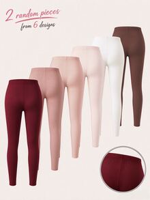 2PCS Tween Girls Leggings - Multicolor - View 2