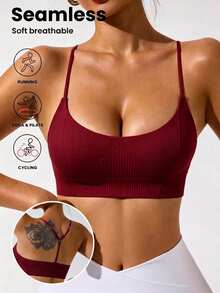 Velisys Velisys Kaos Tank Top Olahraga Wanita Putih Tanpa Jahitan - MultiWarna - View 2