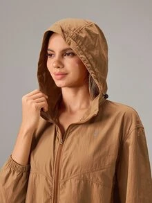 OutZeal Water-Repellent Woven Colorblock Jacket - Orange - View 9