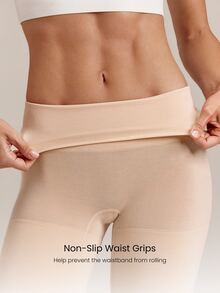 GLOWMODE Seamless Modal Sculptmax 4.0 High-Rise Tummy-Control Boyshorts With Non-Slip Waistband Daily Casual Wear - Apricot - View 6
