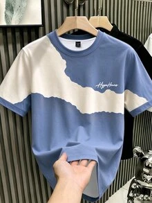 Manfinity Hypemode Men's T-Shirt Dual-Color Printed Casual Fashion Creative Personalized Fresh Cute - Multicolor - View 1