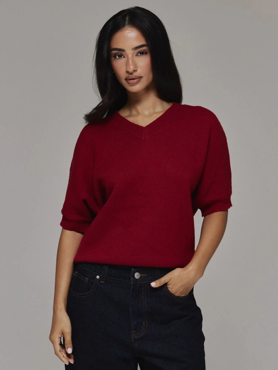 MUSERA Women Sweaters - Red - View 1