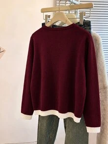 GlowEve CURVE Plus Size Women's Bow Button Cardigan Sweater,Knit Top Fall Winter 2026 Women Fall Winter Sweater - Multicolor - View 2