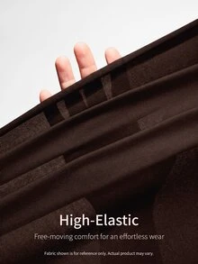 SHEIN EZwear 女款純色金屬質感百褶抹胸上衣，時尚百搭 - 棕色 - 查看 4