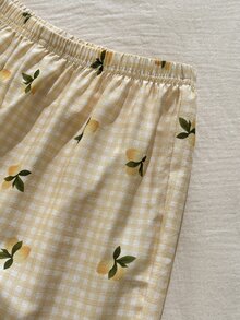 CottageSlumber 3pcs/Pack Women's Bubble & Ruched Floral Print Pajama Pants, Fall Winter Clothes - Multicolor - View 5